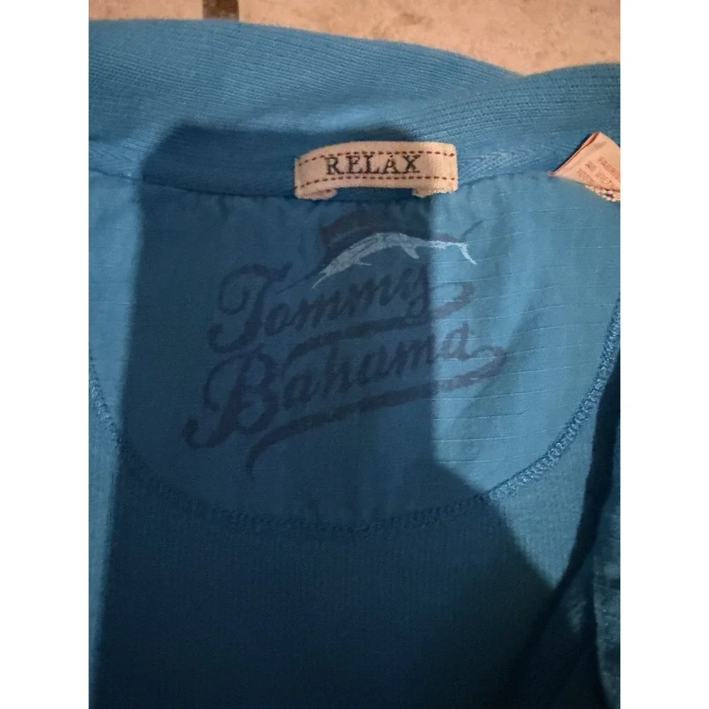 Tommy Bahama Rexax Men's Med Royal Blue Pullover 1/2 Zip Sweatshirt/Jkt